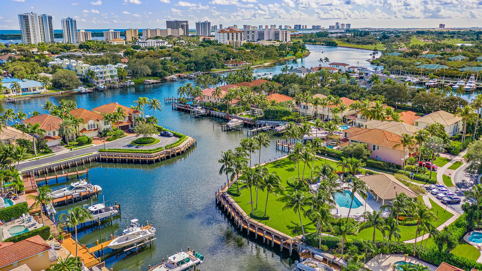Arial view of North Palm Beach
