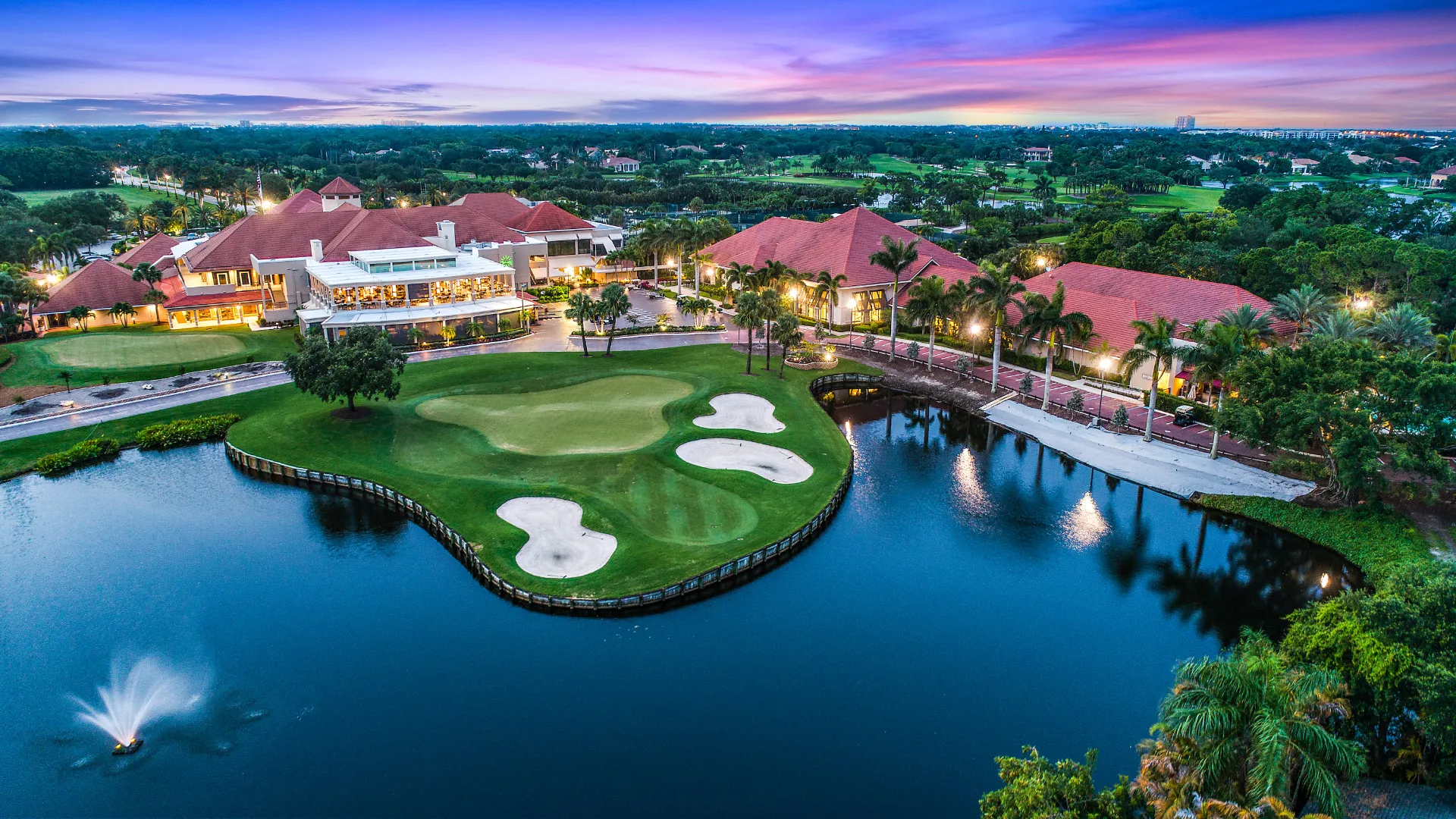 An aerial photo of Palm Beach Gardens Florida