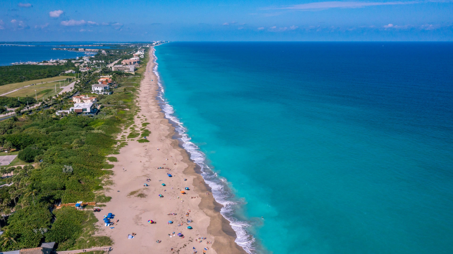 a stretch of beach in Stuart, Florida