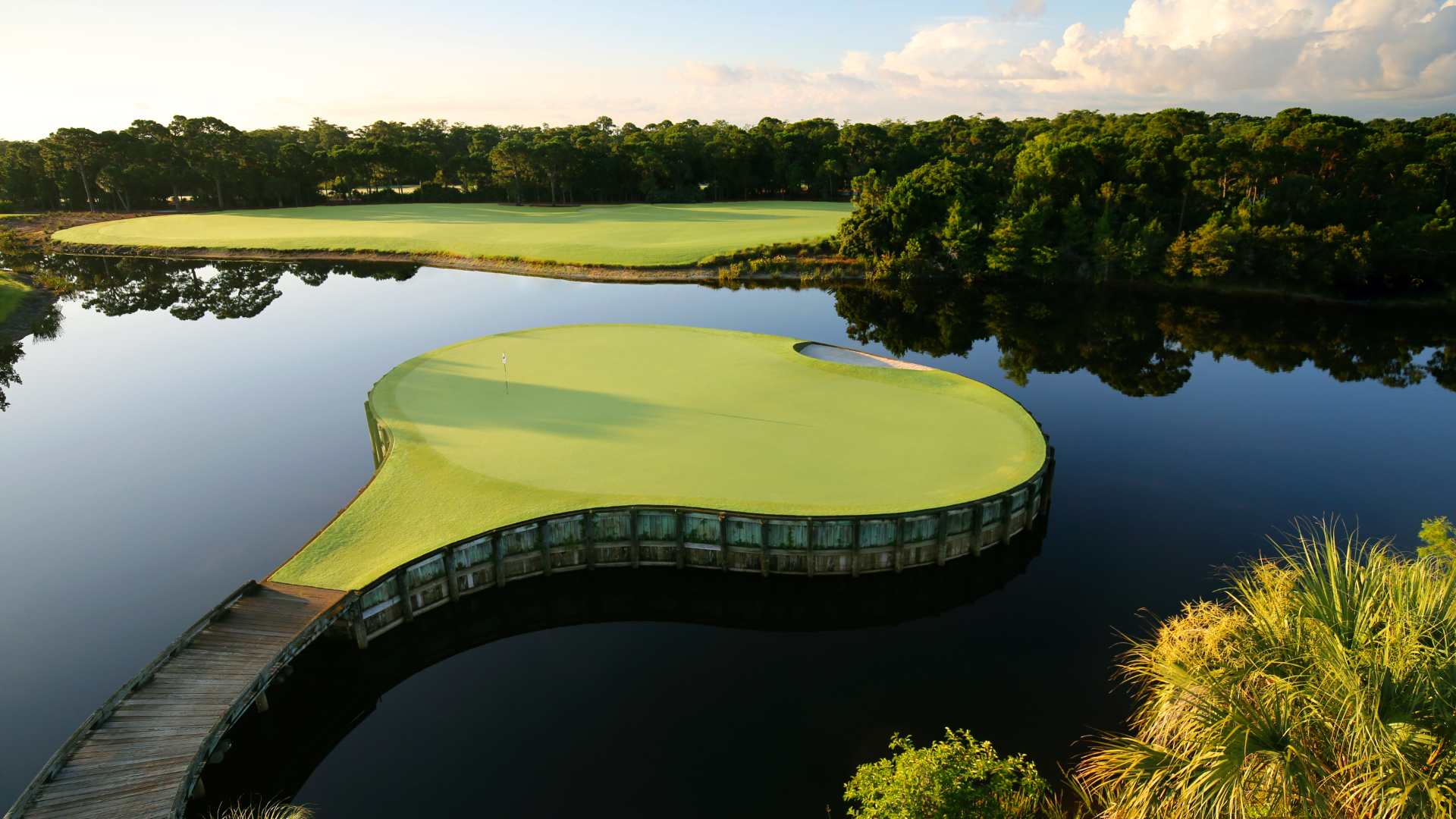 a famous green at Trump National Jupiter