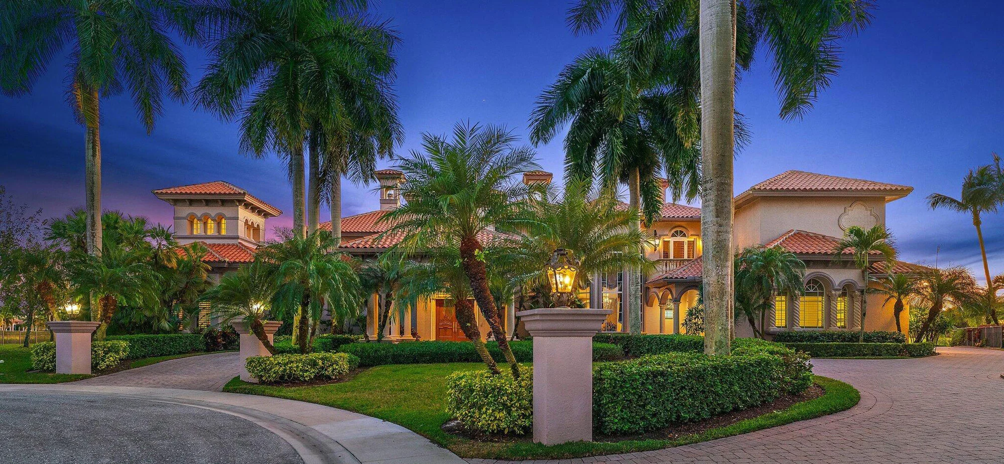 West Palm Beach Home During Sunset