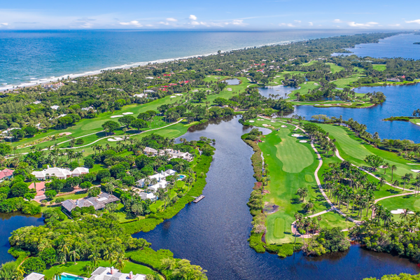 Aerial view of Jupiter Island