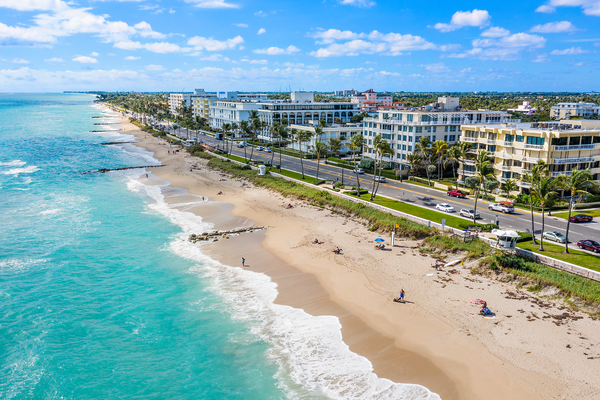 aerial view of Palm Beach