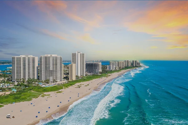 an aerial view of Singer Island