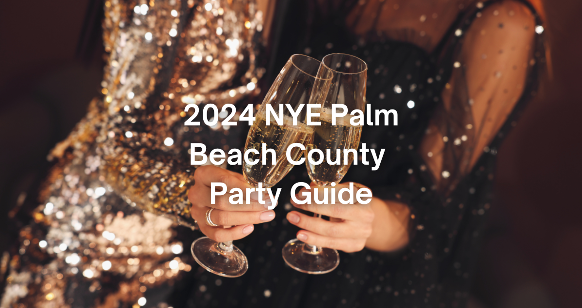 people at a 2024 new year's eve party in Palm Beach