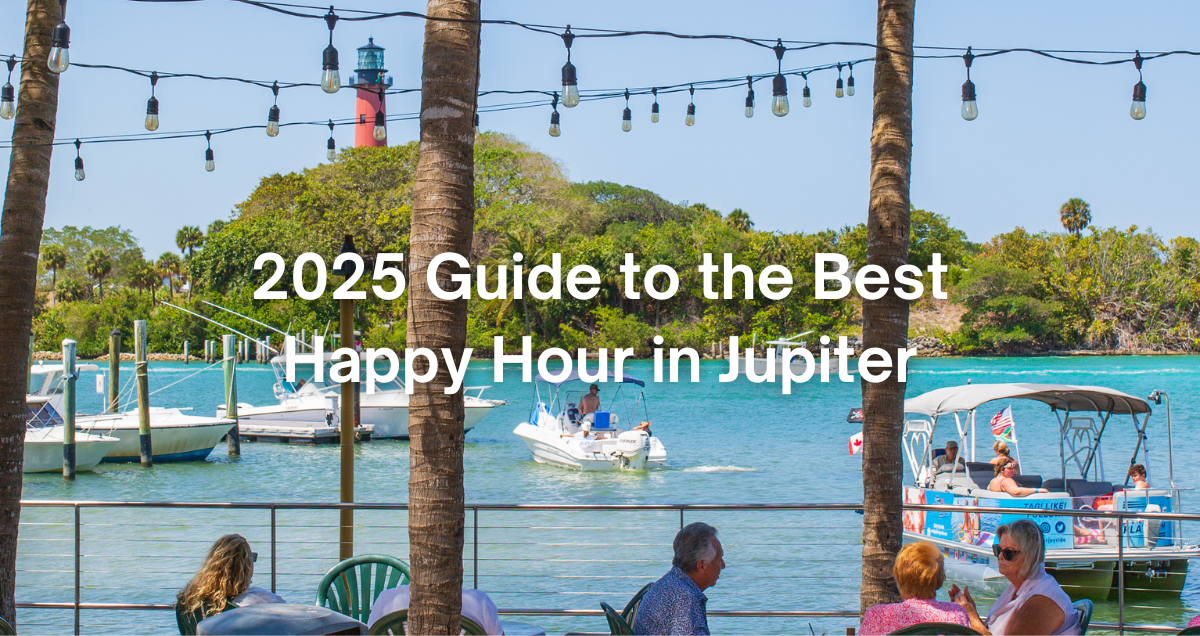 Poeple at happy hour in Jupiter, Florida