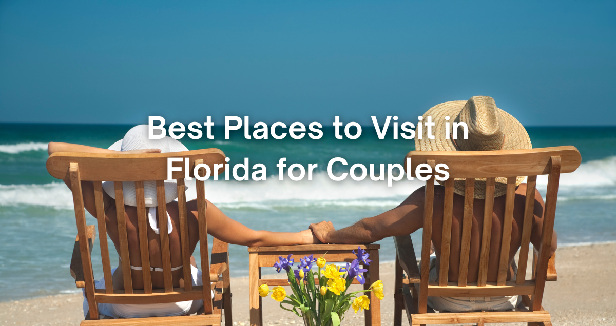 a couple holding hands on a beach while visiting Florida