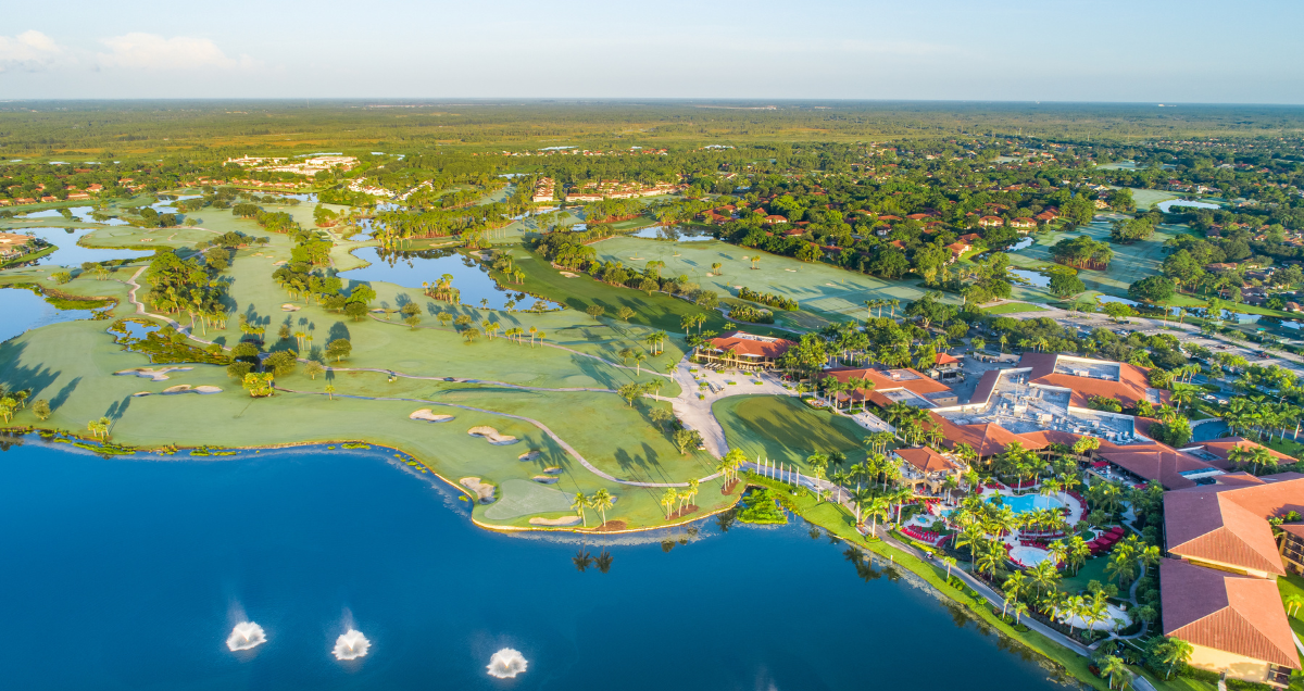 The 2024 Cognizant Classic at PGA National from above