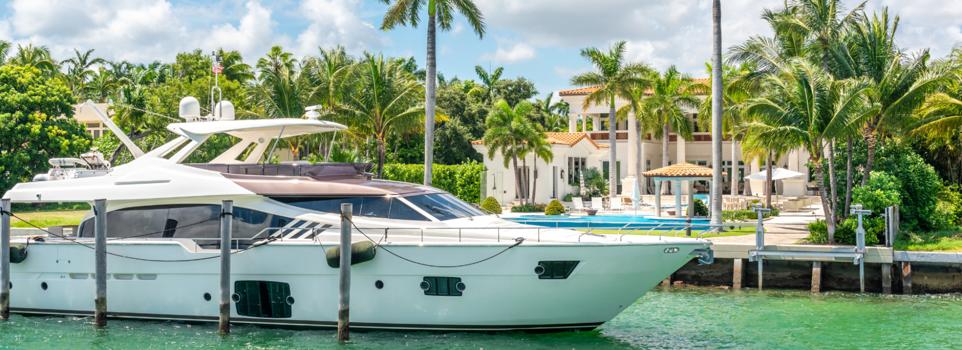 Yacht in the water in Delray Beach