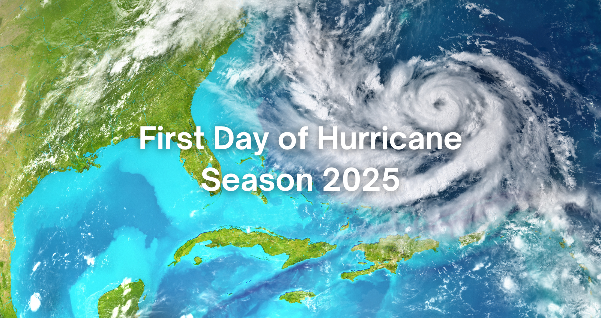 a satelite image of a hurricane approaching Florida