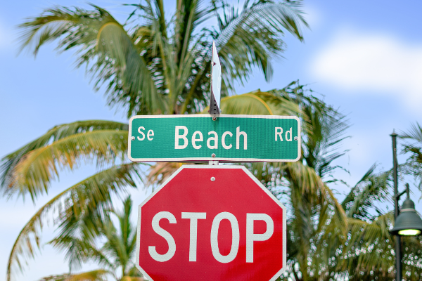 Hobe Sound Beach Road Sign