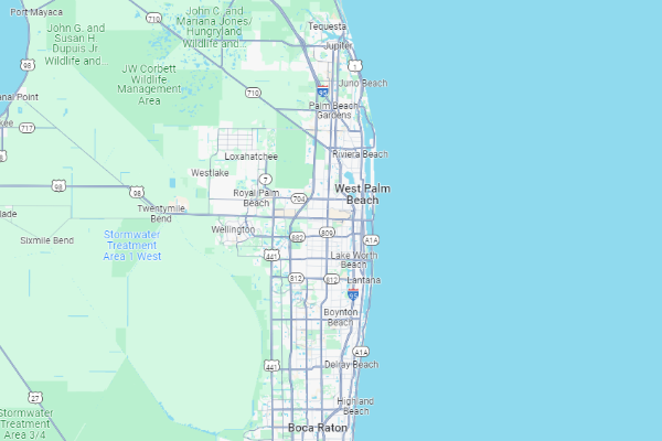 map of Palm Beach County