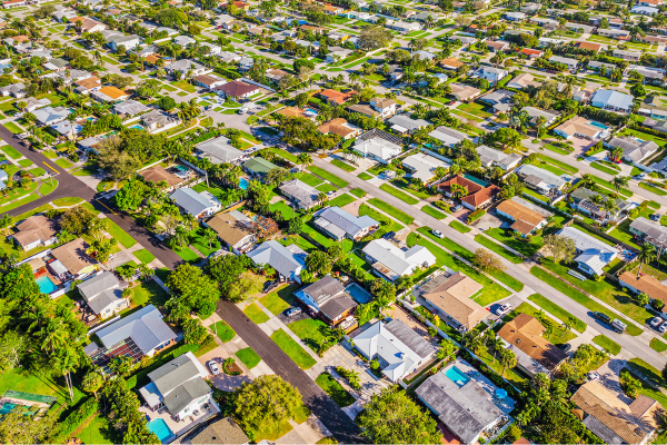 aerial image of the Heights in Jupiter