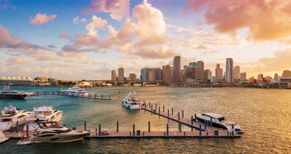 some of the yachts in Miami of the ultra-high-net-worth individuals who have moved to Florida