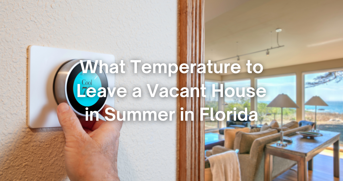 turning up a thermostat in a Florida house during summer
