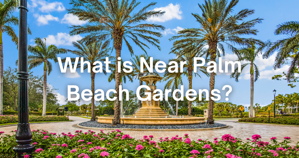 a fountain in palm beach gardens, Florida