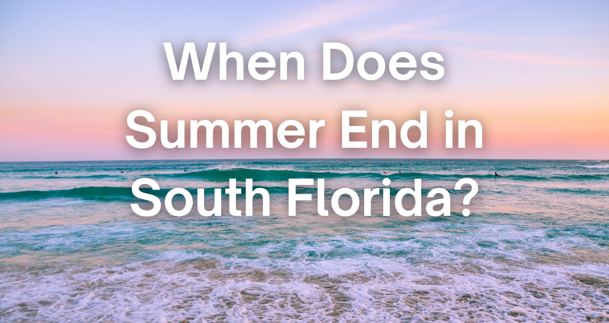 the beahc at the end of summer in South Florida