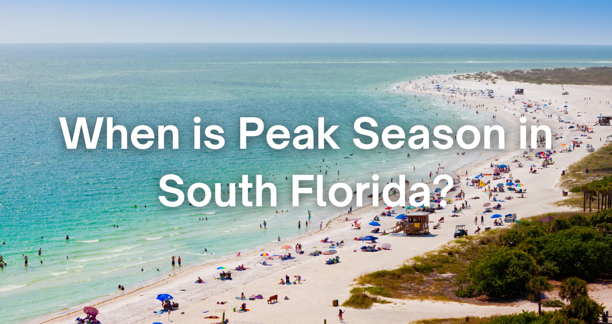 aerial photo of a beach during peak season in South Florida